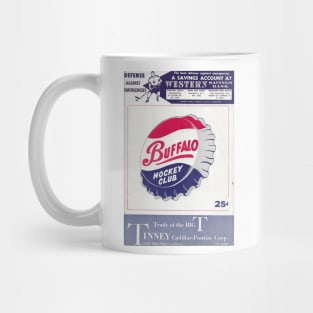 Vintage Buffalo Bisons Hockey Program 1956-1957 Season Mug